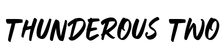 Thunderous Two Font Image