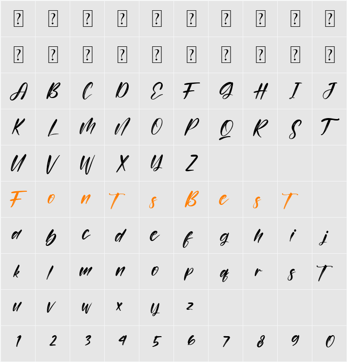 Persistent Character Map