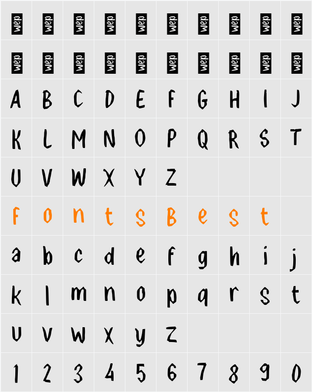 K Kambium Character Map