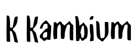 K Kambium Font Image