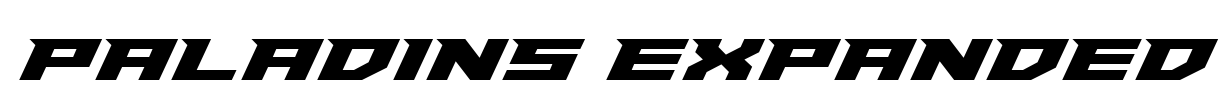 Paladins Expanded Font Image