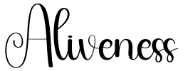 Aliveness Font Image