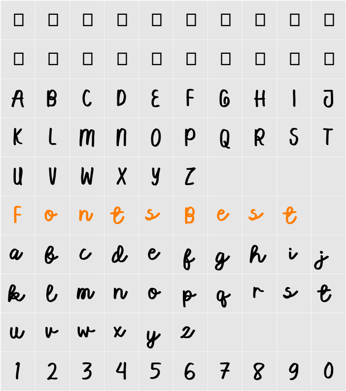 WarmTea Character Map