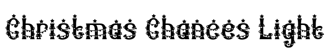 Christmas Chances Light Font Image