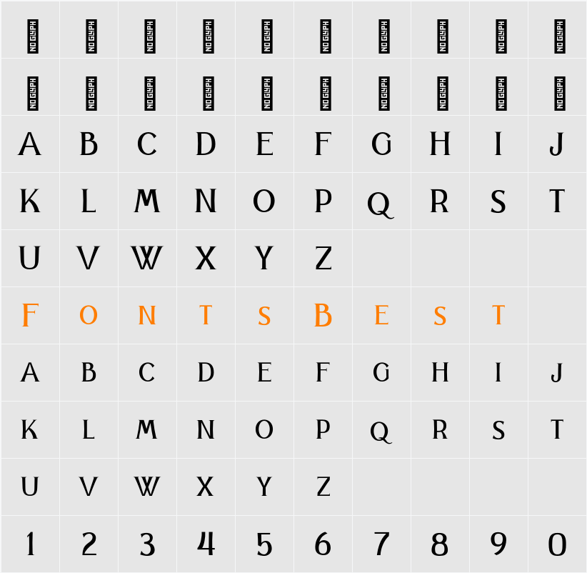 Vipsanie Personal Use Character Map