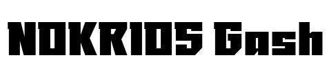 NOKRIOS Gash Font Image