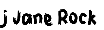 j Jane Rock Font Image