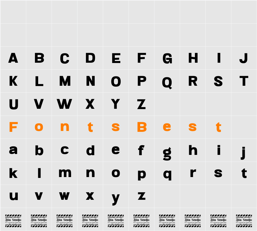 Ringtail Sans Serif Personal Us Character Map