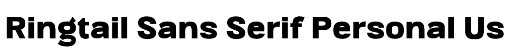 Ringtail Sans Serif Personal Us Font Image