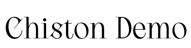 Chiston Demo Font Image