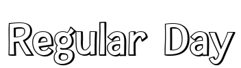 Regular Day Font Image