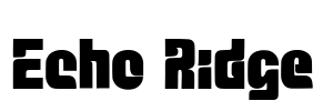 Echo Ridge Font Image