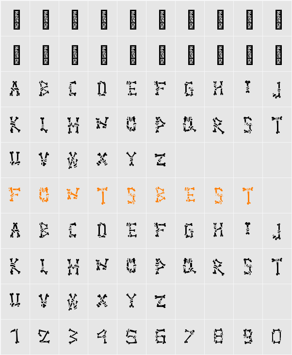 Ghoul Bone - Personal Use Character Map
