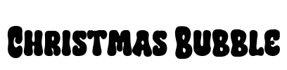 Christmas Bubble Font Image