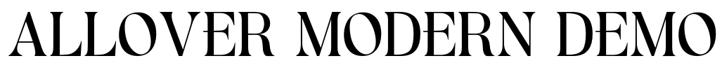 ALLOVER MODERN DEMO Font Image
