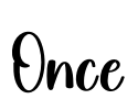 Once Font Image