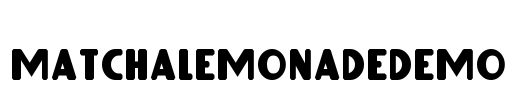 MatchaLemonadeDemo Font Image