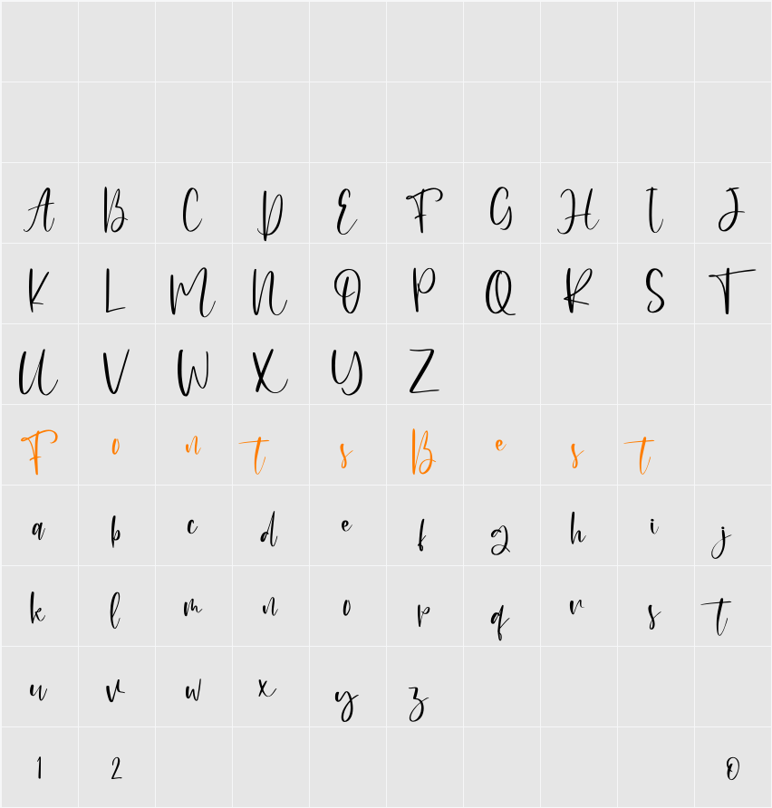 coming soon - Personal Use Character Map