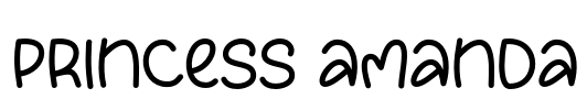 Princess Amanda Font Image