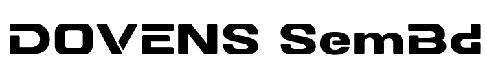 DOVENS SemBd Font Image