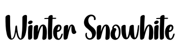 Winter Snowhite Font Image