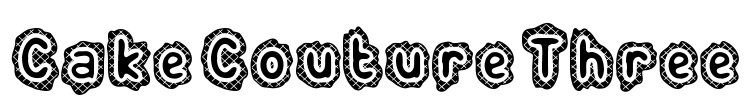 Cake Couture Three Font Image