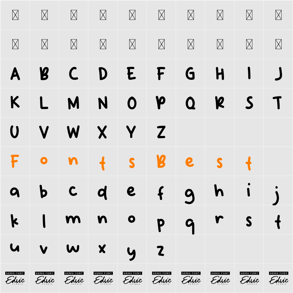 Liburan Demo Character Map