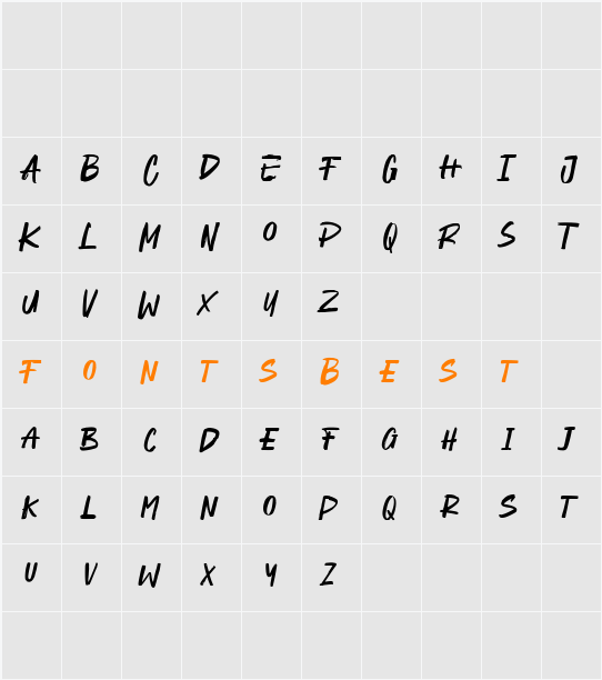 Fauxrawk Free Character Map