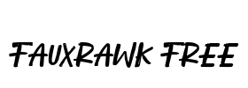 Fauxrawk Free Font Image