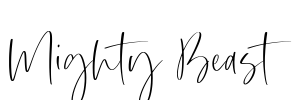 Mighty Beast Font Image