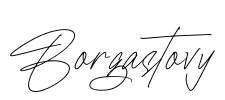 Borgastovy Font Image