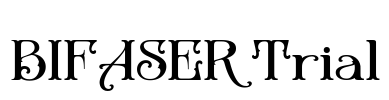 BIFASER Trial Font Image