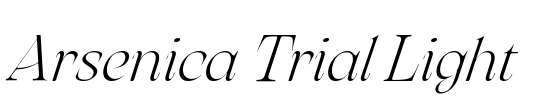 Arsenica Trial Light Font Image