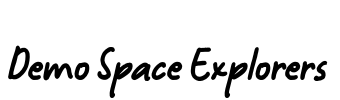 Demo Space Explorers Font Image