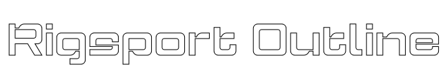 Rigsport Outline Font Image
