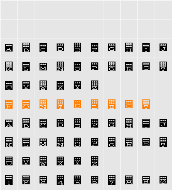 City Never Sleeps Character Map