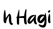 h Hagi Font Image