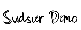 Sudsier Demo Font Image