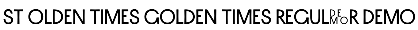 ST Olden Times Golden Times Regular DEMO