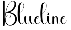 Blueline Font Image
