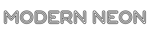 Modern Neon Font Image