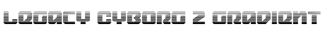 Legacy Cyborg 2 Gradient Font Image