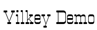 Vilkey Demo Font Image