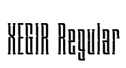 XEGIR Regular Font Image