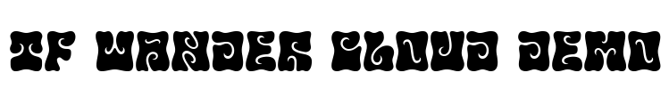 TF Wander Cloud DEMO Font Image