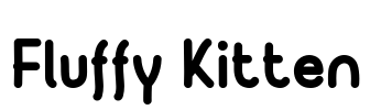 Fluffy Kitten Font Image