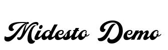 Midesto Demo Font Image
