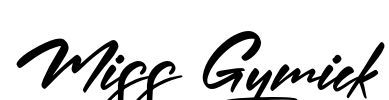 Miss Gymick Font Image