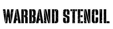 Warband Stencil Font Image