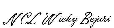 NCL Wicky Bejari Font Image